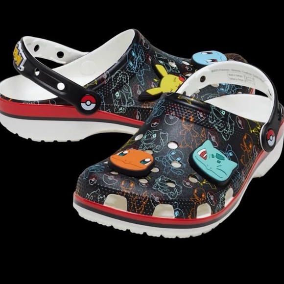 CROCS Other - Crocs x Pokemon "Pokemon Starters" Classic Clog 211343-90H Men 10 /Woman 12 NWB